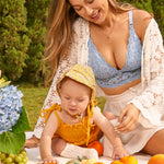 Women's Lace Nursing Bralette Mystery Blue