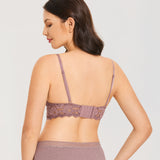 Women's Lace Nursing Bralette Rose Brown