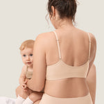 Women's Seamless Soft Knit Nursing Bra Beige