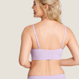 Women's Ribbed Scoop Nursing Bralette Black 2