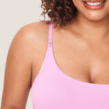 Women's Ribbed Scoop Nursing Bralette Iceland White