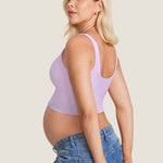 Women's V Neck Nursing Crop Tank Top Tornado