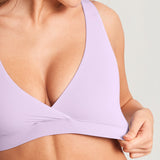 Women's Crossover Racerback Nursing Bra Warm Beige