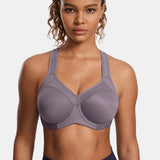 Women's Racerback Underwire Sport Bra Mist Grey