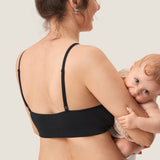 Women's Ribbed Scoop Nursing Bralette Gravel Beige