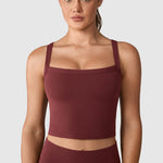 Women's Hugcurve Adjustable Longline Workout Bra Blackberry