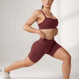 Women's Hugcurve No Front Seam Biker Shorts 6" Blackberry