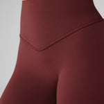 Women's Hugcurve No Front Seam Biker Shorts 6" Blackberry