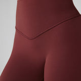 Women's Hugcurve No Front Seam Biker Shorts 6" Blackberry