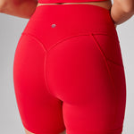 Women's Hugcurve No Front Seam Pockets Shorts 5" Clay Brown