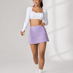 Women's Hugcurve Tennis Skirts with Inner Pockets Pastel Lilac