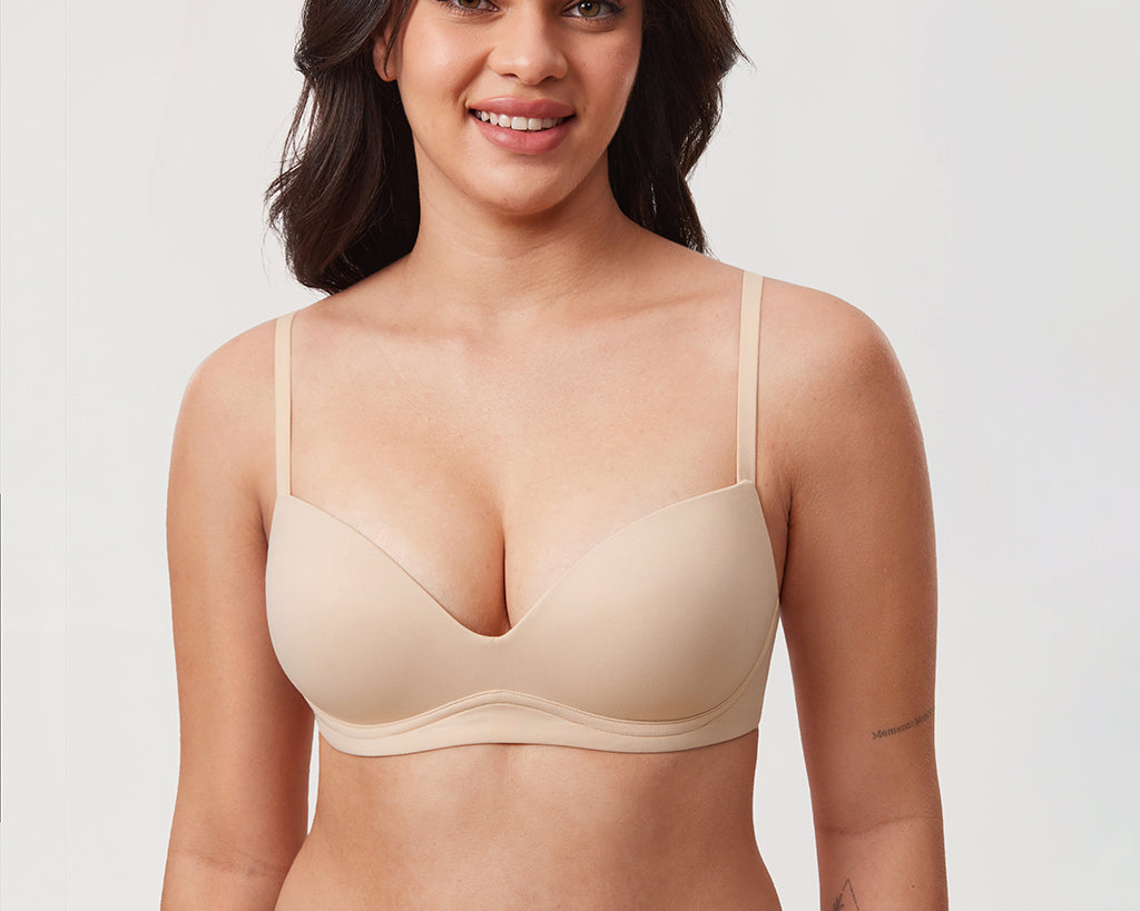 Women's Everyday Push Up Bra Beige