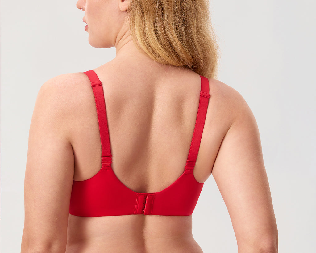 Women's Everyday Push Up Bra Deep Red