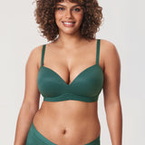 Women's Everyday Push Up Bra Midnight Emerald
