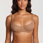 Women's Underwire Balconette Bra Gravel Beige