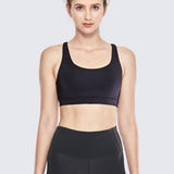 CRZ YOGA Women's Cross Back Sports Bra Grey Sage