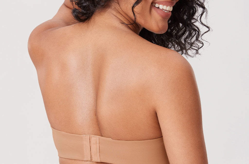 Women's Bandeau Strapless Bra Barely Buff