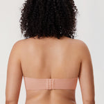 Women's Bandeau Strapless Bra Blush Beige