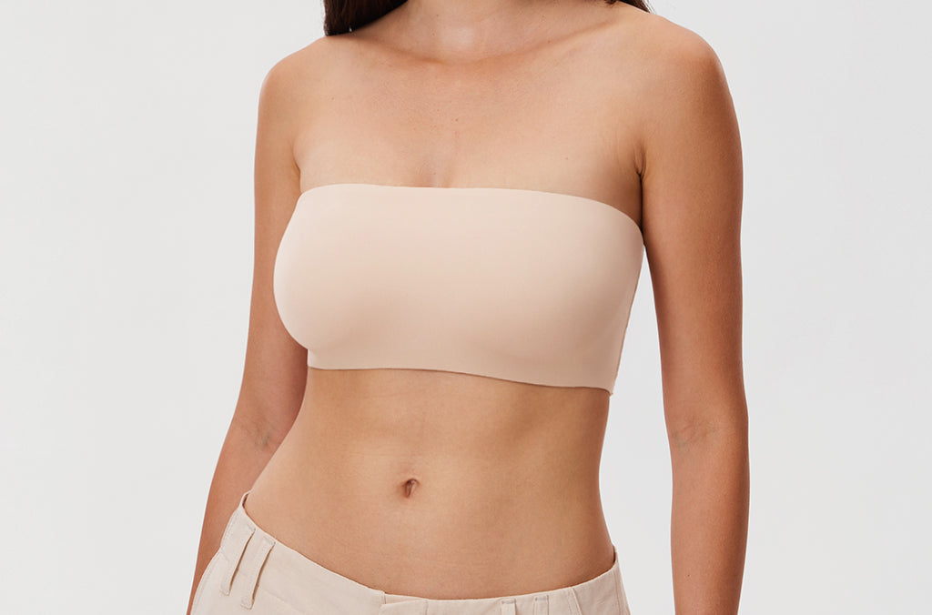 Women's Seamless Bandeau Bra Black