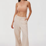 Women's Seamless Bandeau Bra Light Oatmeal