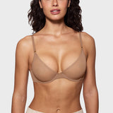 Women's Mesh Plunge Bra Gravel Beige