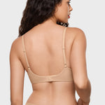 Women's Plunge Lightly Padded Demi Bra Warm Beige