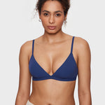 Women's Soft Triangle Bralette Nightfall Blue