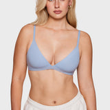 Women's Soft Triangle Bralette Moonlight Blue
