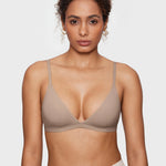 Women's Soft Triangle Bralette Rose Gray