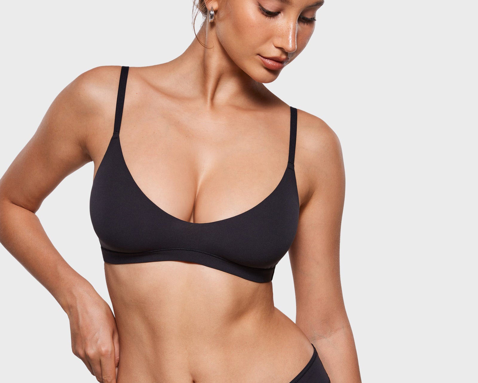 Women's Inbarely® Soft Plunge Bralette Black