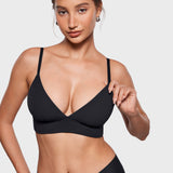 Women's Inbarely® Outwear Longline Triangle Bralette Black