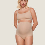 Women's High Waist Full Coverage Maternity Panties 2 Pack Wheat (2pack) @model_info:SHOPIFY2