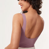 Women's Square Neck Bodysuit Orchid Rose