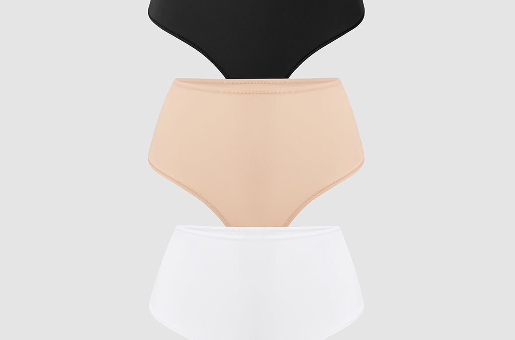 Women's Cozy High Waisted Thongs 3 Pack Basic (3pack)