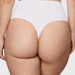 Women's Cozy High Waisted Thongs 3 Pack Basic (3pack)