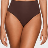 Women's Cozy High Waisted Thongs 3 Pack Hazelnut (3pack)