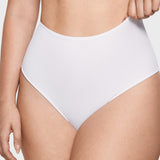 Women's Cozy High Waisted Thongs 3 Pack White (3pack)