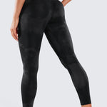Women's Double Waistseam Leggings 25" Black