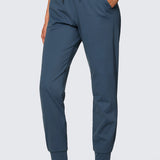 Women's Stretch Drawstring Jogger with Pockets 28'' Milky White
