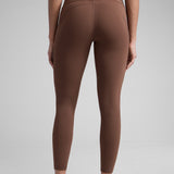 CRZ YOGA Women's Sleek Pocket Leggings 25” Coffee Brown