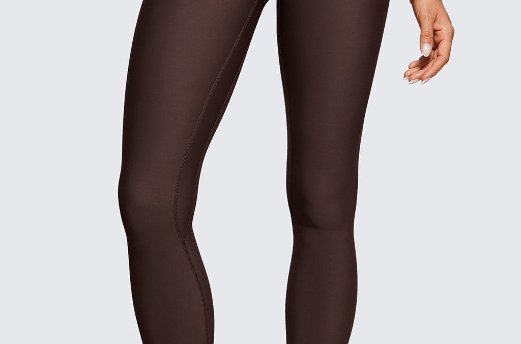 CRZ YOGA Women's Fleece Lined Leggings 25" Melanite