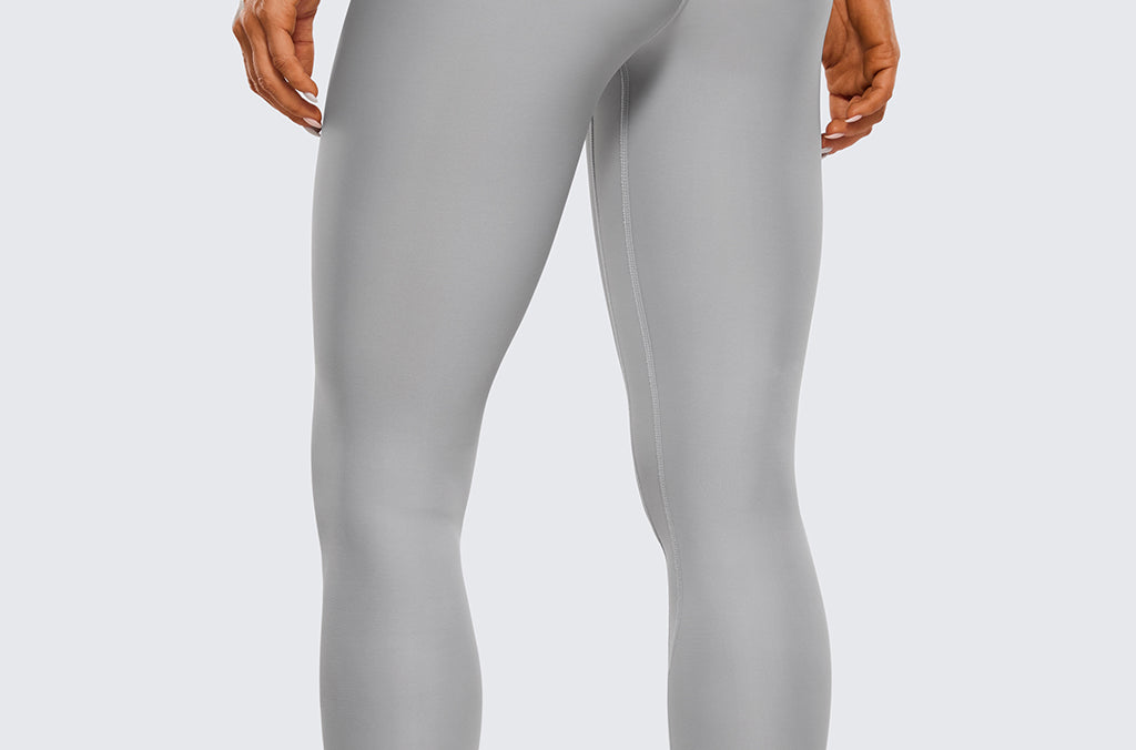 CRZ YOGA Women's Fleece Lined Leggings 25" Black