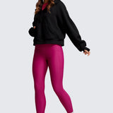 CRZ YOGA Women's Fleece Lined Leggings with Pockets 25'' Milky White