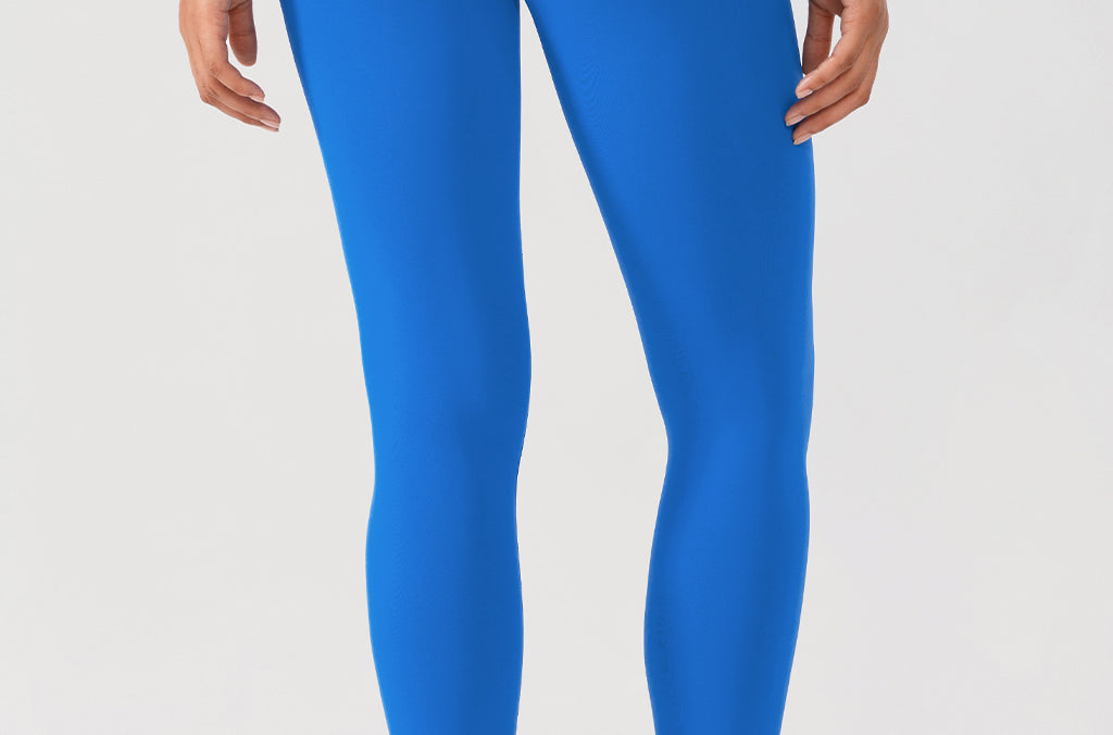 CRZ YOGA Women's Yoga Lounge High Rise Butterluxe Yoga Leggings 25'' Sparkle Blue