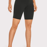 CRZ YOGA Women's Yoga High Rise Butterluxe Long Biker Shorts 8'' Sparkle Blue