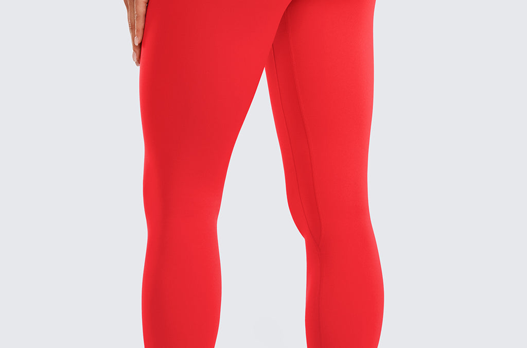 CRZ YOGA Women's Super High Waisted Leggings 25" Granita Pink