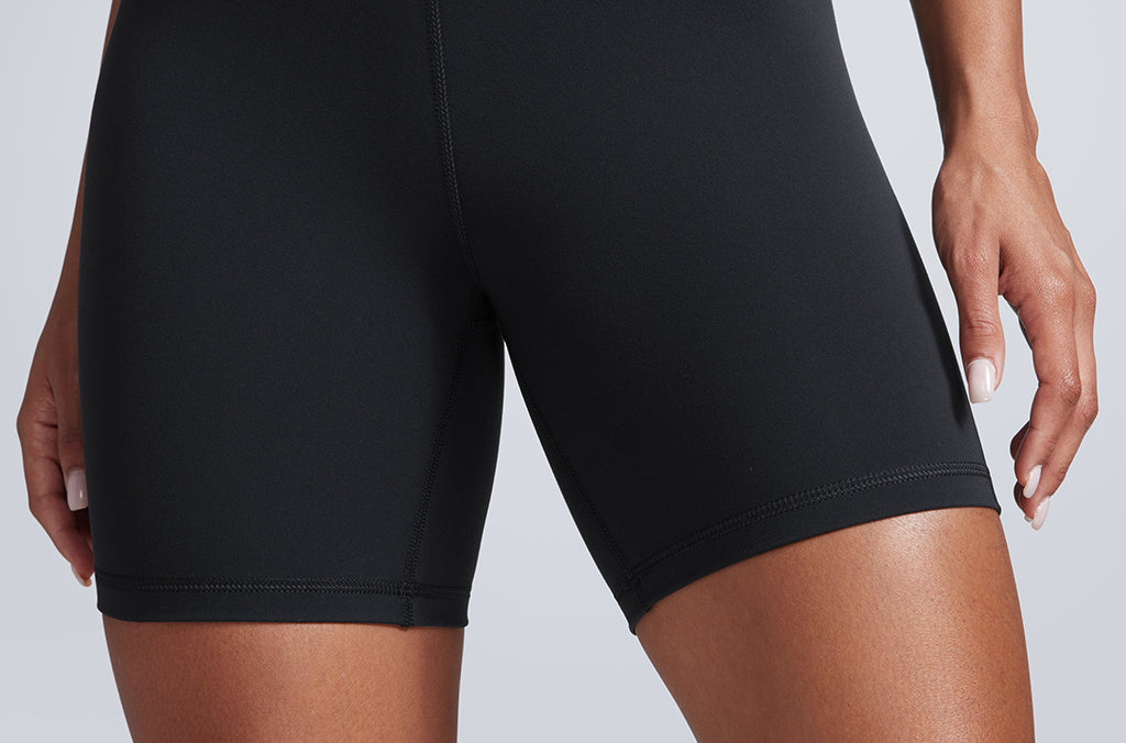 CRZ YOGA Women's Fast Dry Athletic Shorts 6" Black