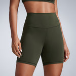 CRZ YOGA Women's Fast Dry Athletic Shorts 6" Black