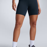CRZ YOGA Women's Fast Dry Athletic Shorts 6" True Navy