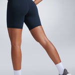 CRZ YOGA Women's Fast Dry Athletic Shorts 6" True Navy